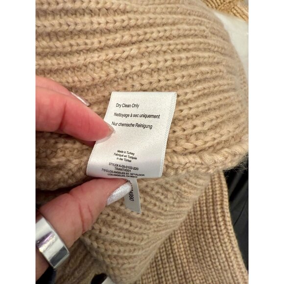 Anine Bing Sydney Sweater in Camel - Size L - Picture 5 of 9